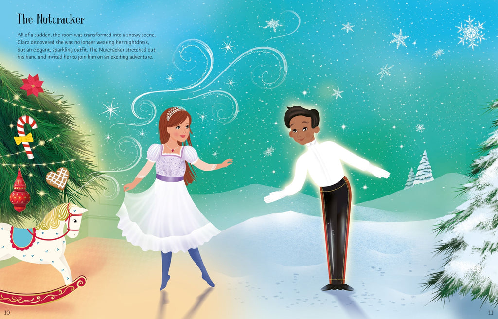 Sticker Dolly Dressing The Nutcracker – Carte cu stickere pentru copii 5+ ani, Usborne
