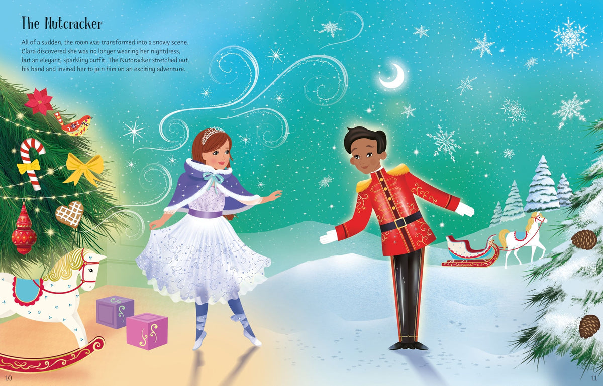 Sticker Dolly Dressing The Nutcracker – Carte cu stickere pentru copii 5+ ani, Usborne