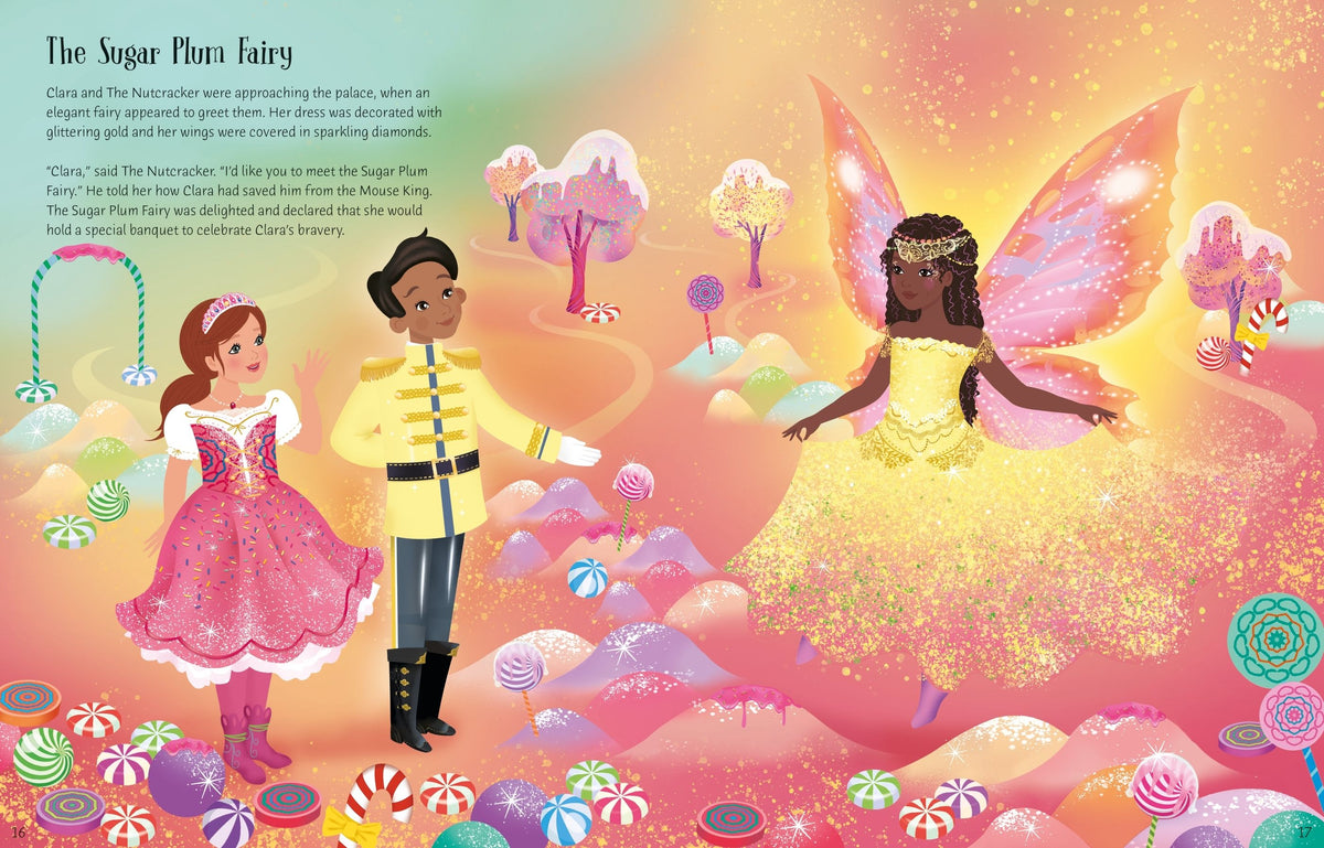 Sticker Dolly Dressing The Nutcracker – Carte cu stickere pentru copii 5+ ani, Usborne