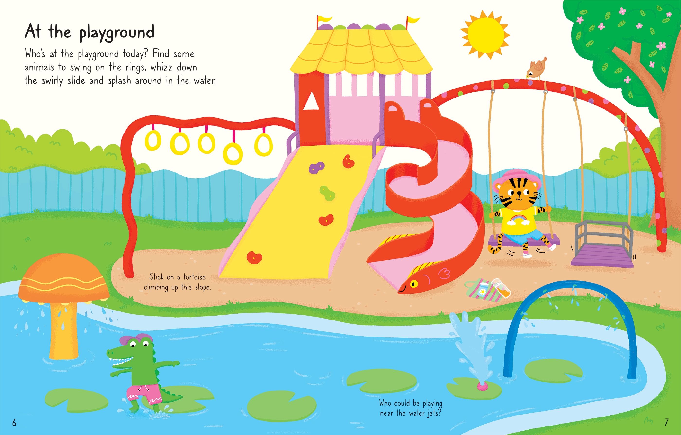 First Sticker Book Summer – Carte cu stickere pentru copii 3+ ani, Usborne