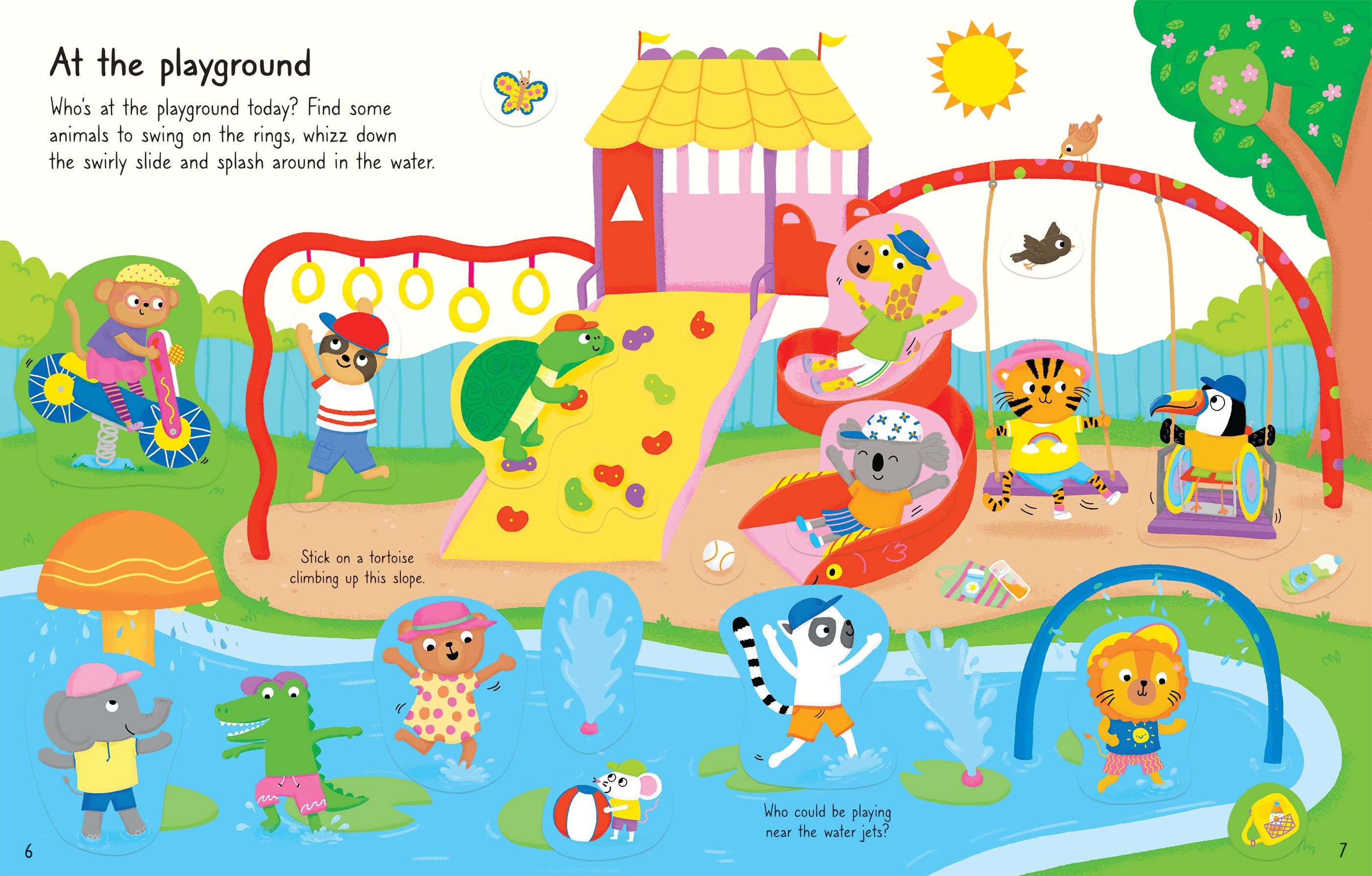 First Sticker Book Summer – Carte cu stickere pentru copii 3+ ani, Usborne