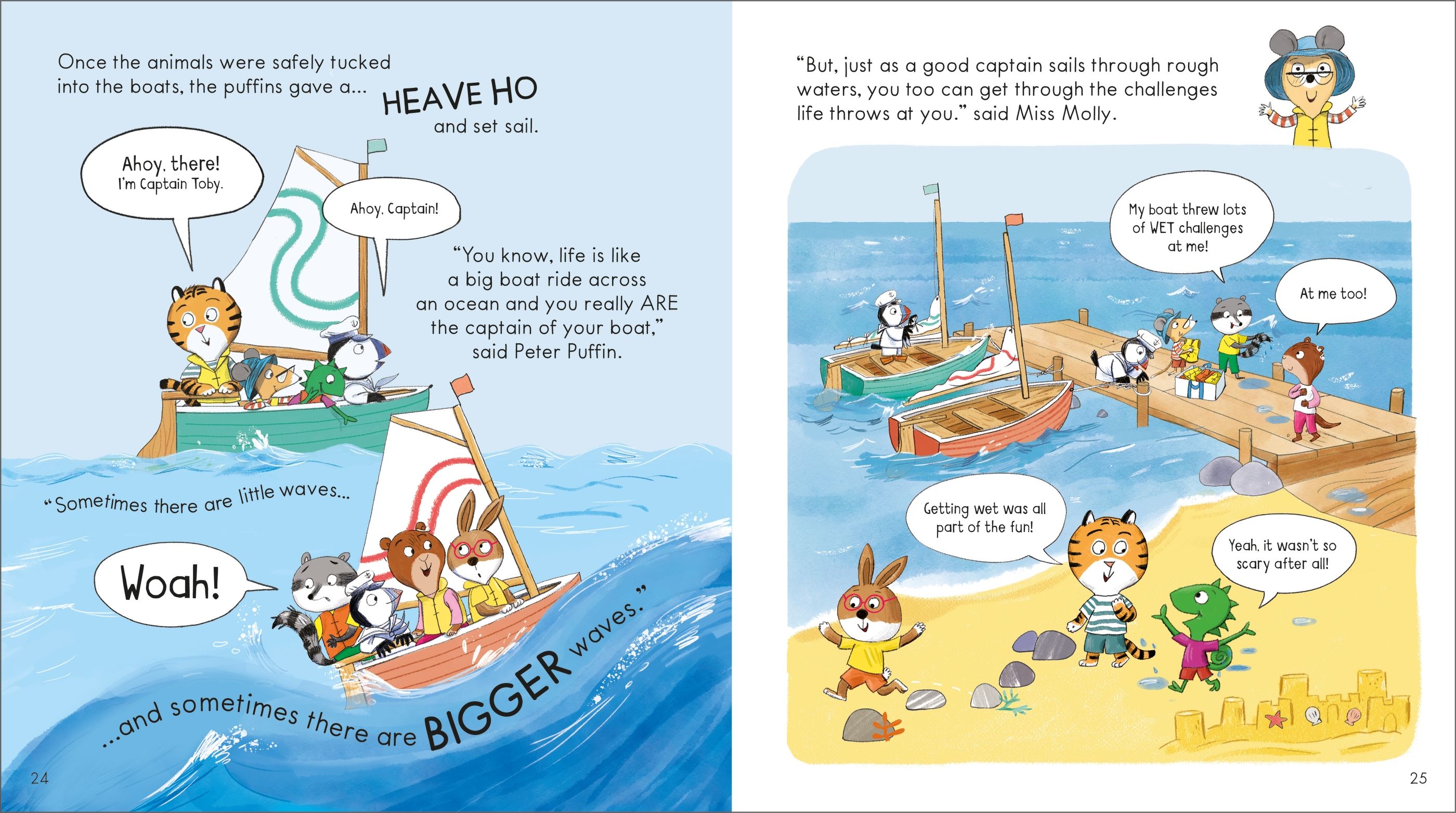 Miss Molly's School of Happiness – Carte ilustrată în limba engleză pentru copii 3+ ani, Usborne