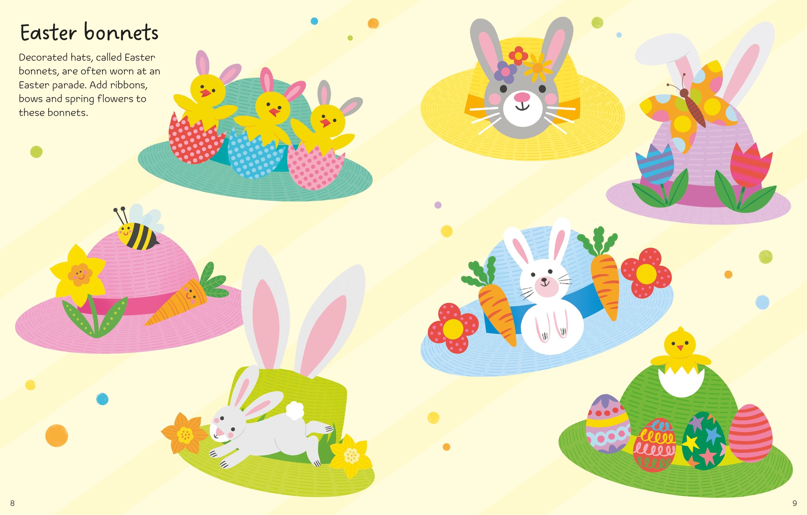 First Sticker Book Easter – Carte cu stickere pentru copii 3+ ani, Usborne