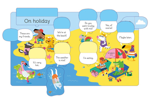 Lift-the-flap First Spanish – Carte cu clapete pentru copii 4+ ani, Usborne
