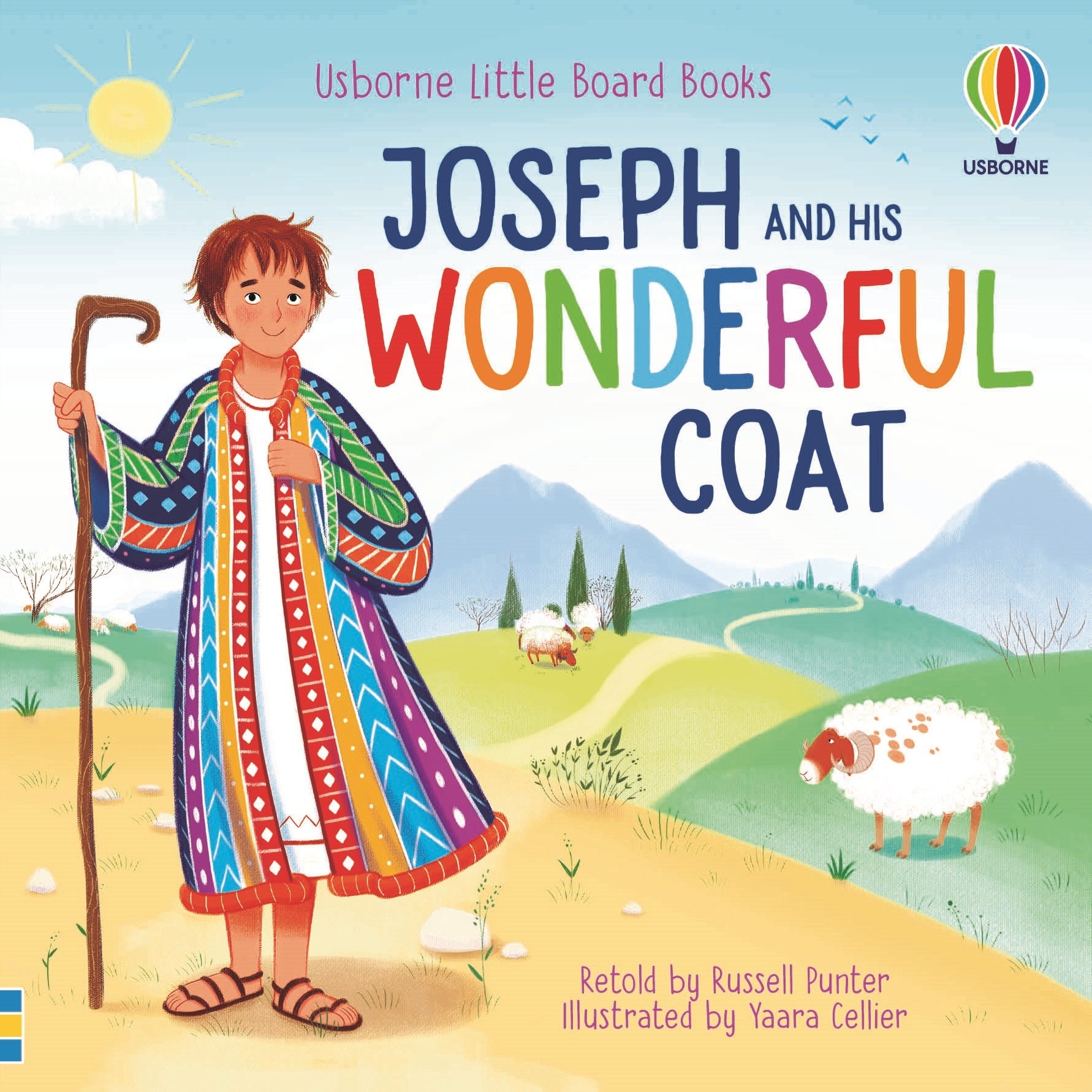Coperta cărții „Joseph and his Wonderful Coat” – poveste pentru copii Usborne pentru copii 2+ ani