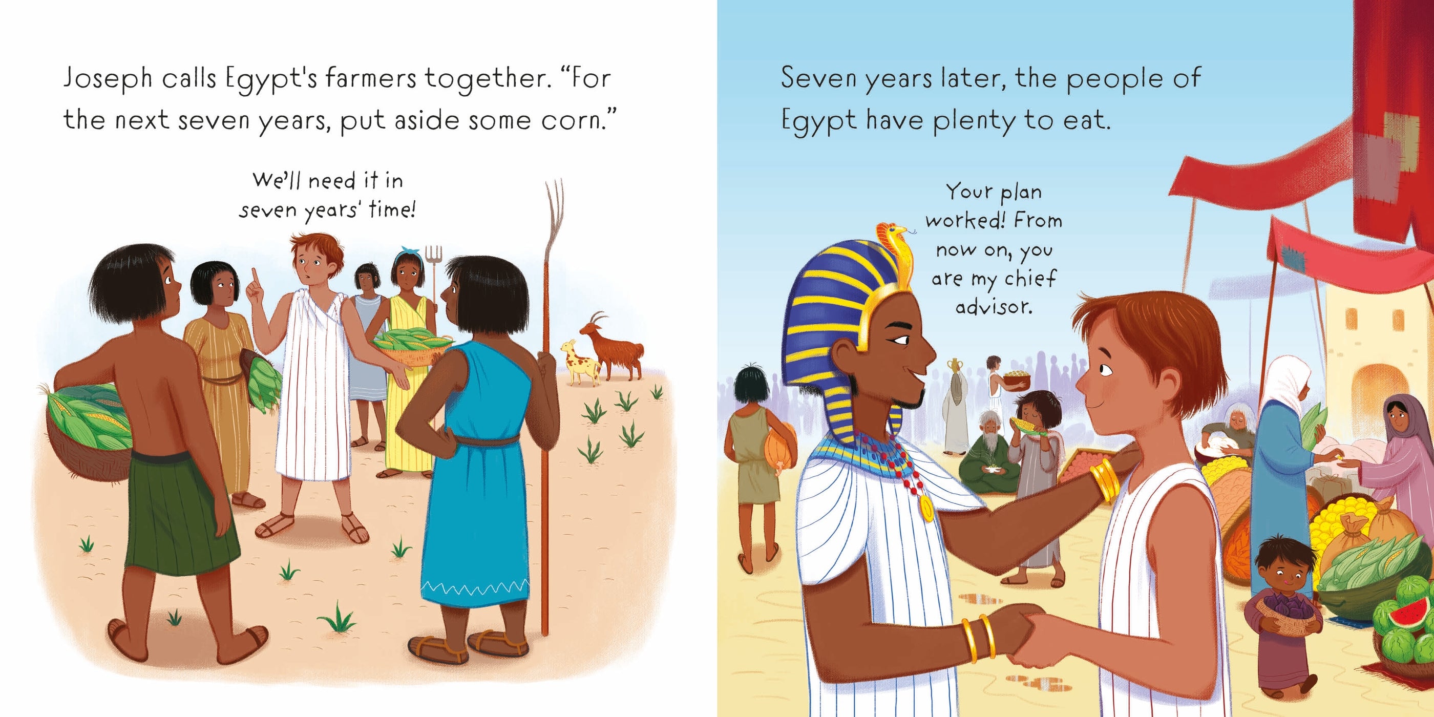 Detaliu din cartea „Joseph and his Wonderful Coat”, Usborne – imaginea 5