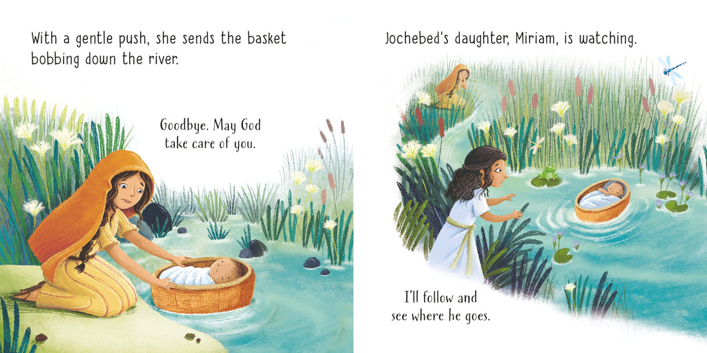 Detaliu din cartea „Moses in the Basket”, Usborne – imaginea 2