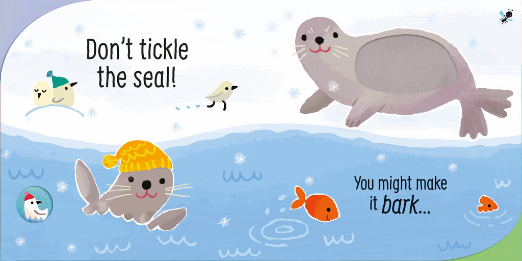 Detaliu din cartea „Don't Tickle the Penguin!”, Usborne – imaginea 2