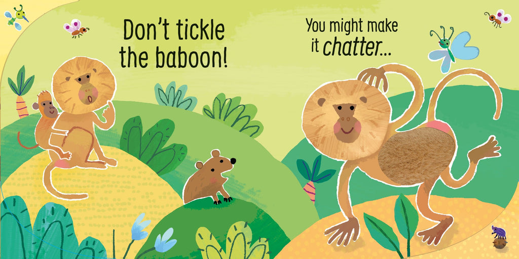 Don't Tickle the Rhino! – Carte cu sunete pentru copii 6+ luni, Usborne