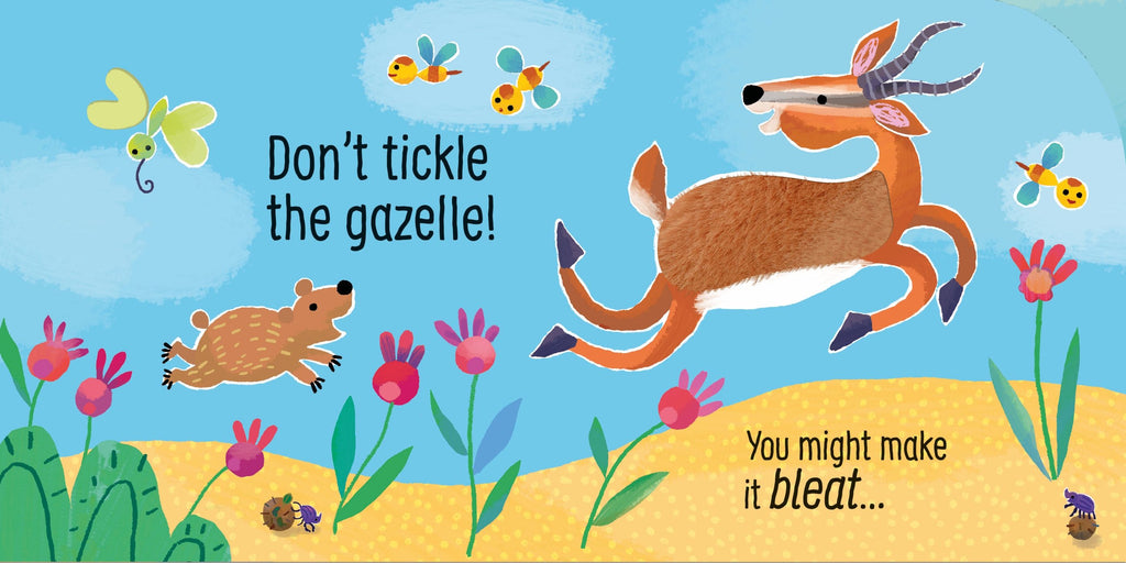 Don't Tickle the Rhino! – Carte cu sunete pentru copii 6+ luni, Usborne