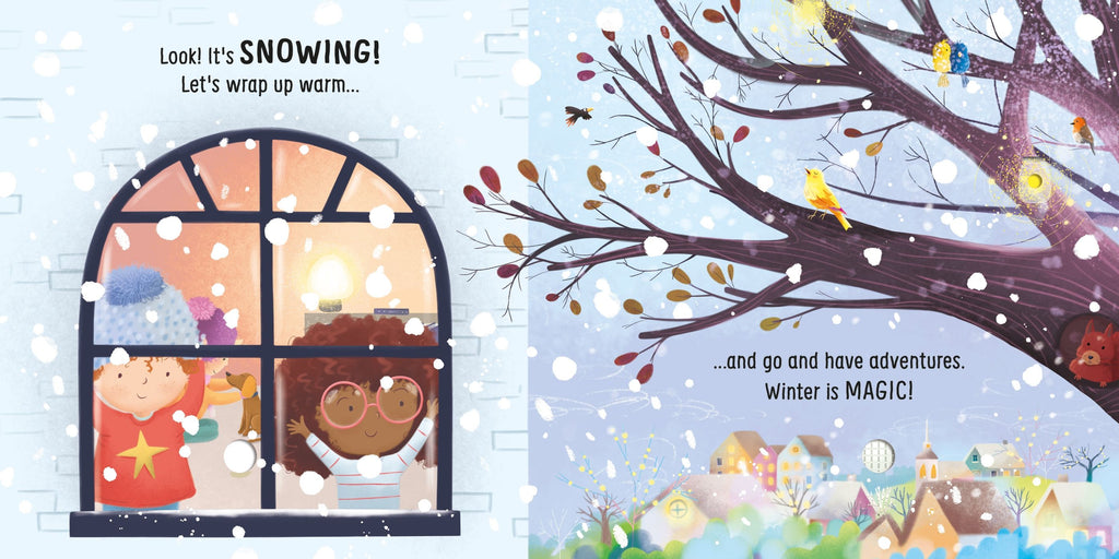 Lights and Sounds Winter Wonderland – Carte cu lumini și sunete pentru copii 6+ luni, Usborne