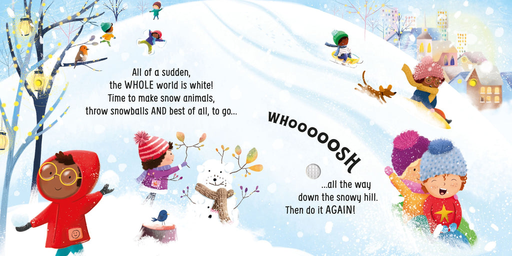 Lights and Sounds Winter Wonderland – Carte cu lumini și sunete pentru copii 6+ luni, Usborne