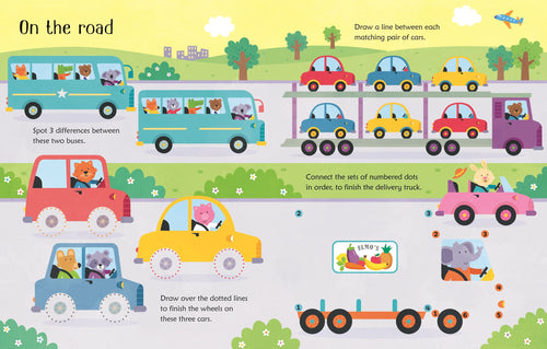 Detaliu din cartea „Wipe-Clean Things That Go Activities”, Usborne – imaginea 2
