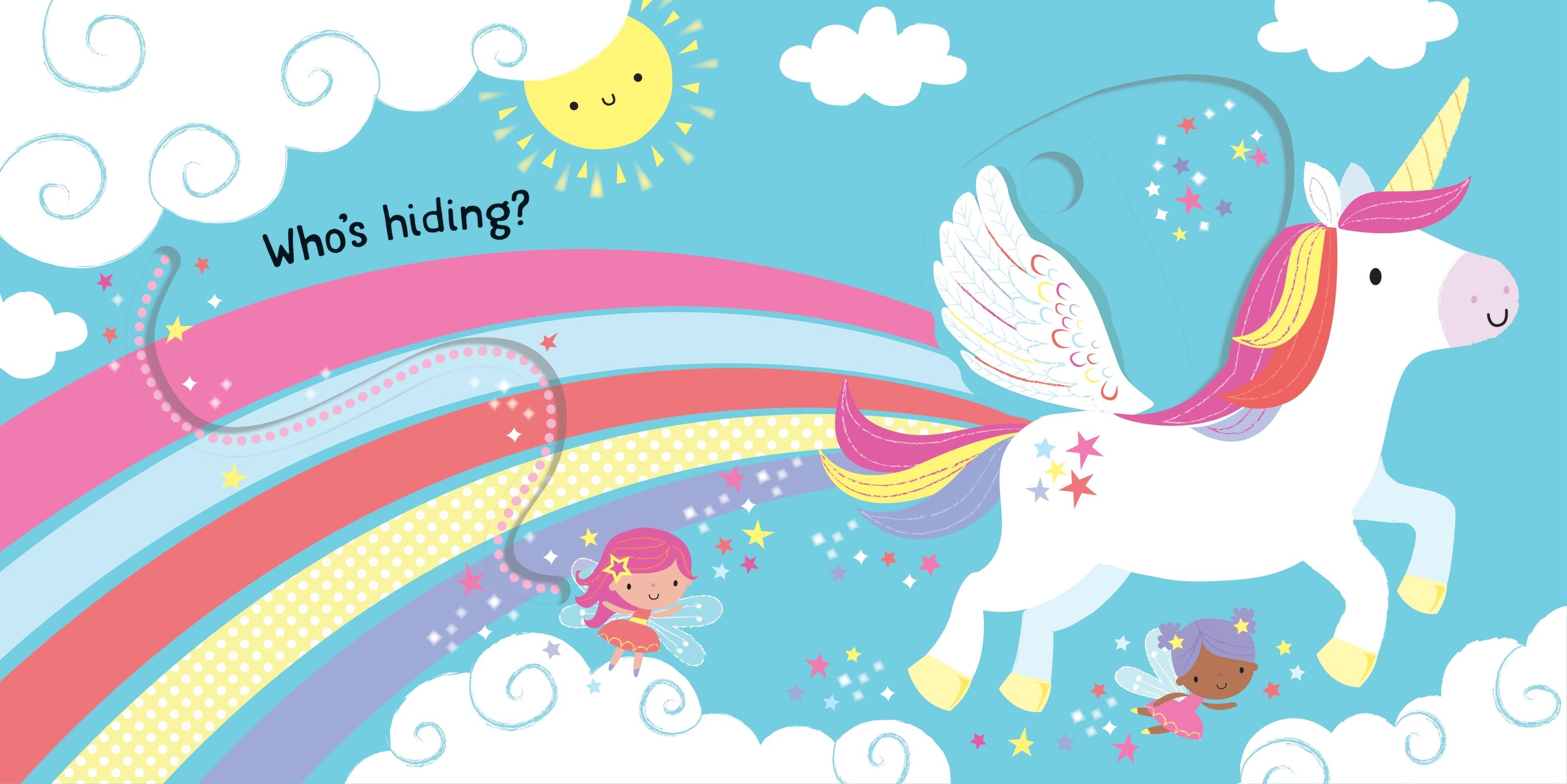 Slide and See Unicorns – Carte interactivă pentru copii 6+ luni, Usborne