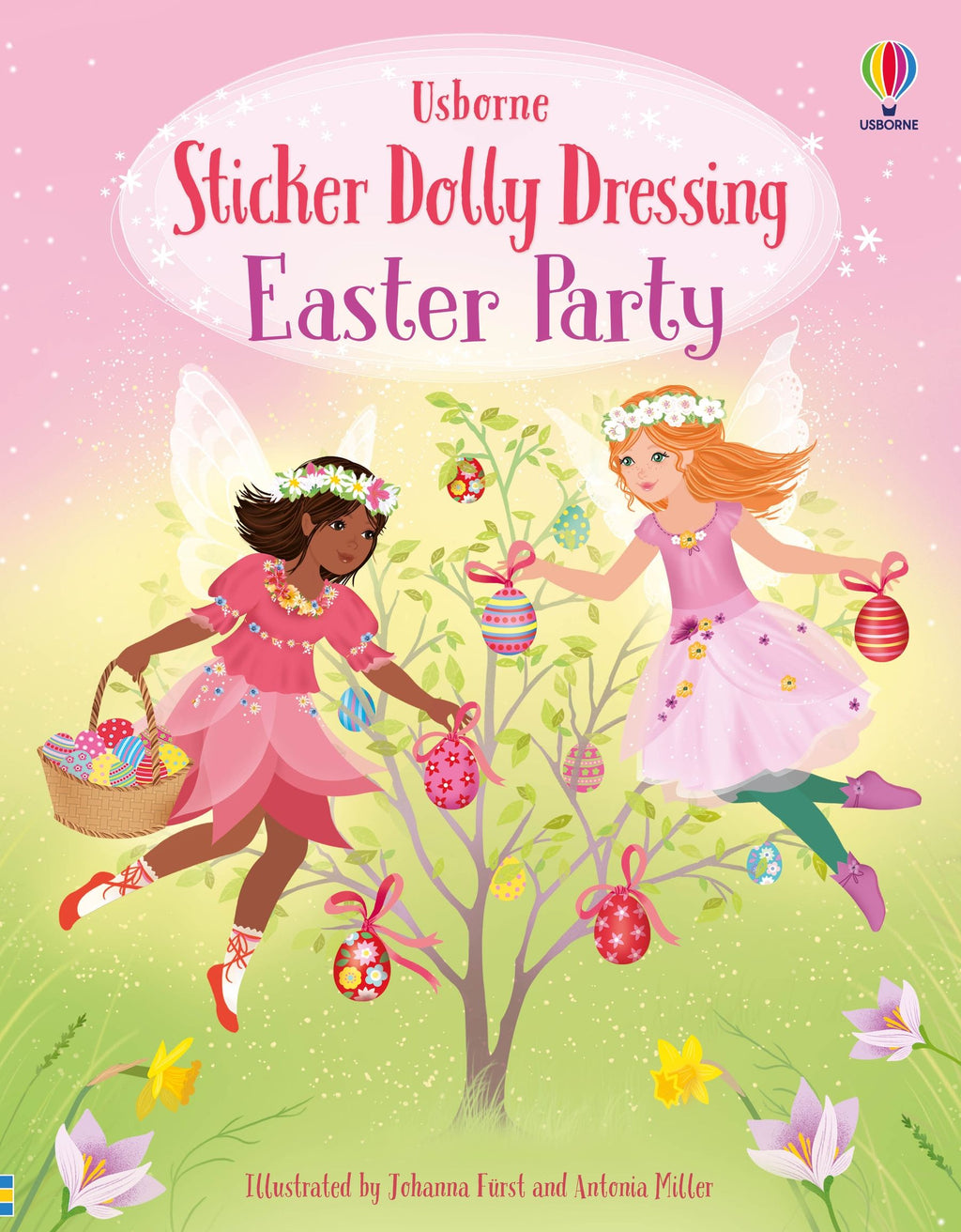 Sticker Dolly Dressing Easter Party – Carte cu stickere pentru copii 5+ ani, Usborne