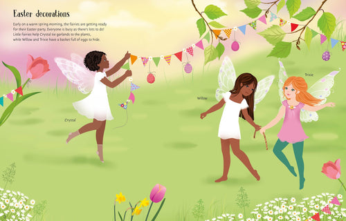 Sticker Dolly Dressing Easter Party – Carte cu stickere pentru copii 5+ ani, Usborne