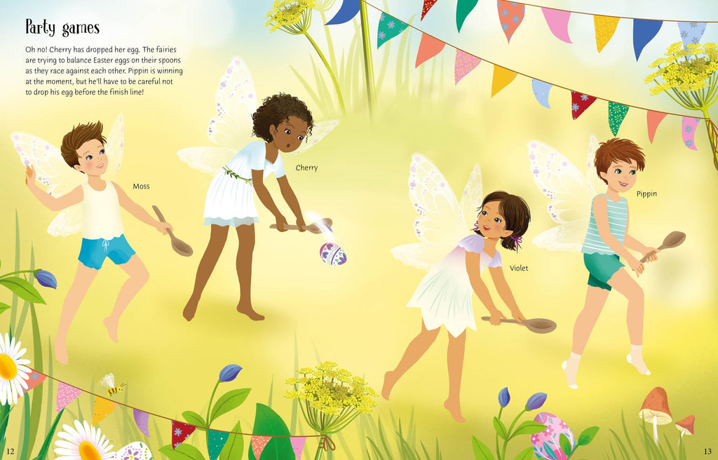 Sticker Dolly Dressing Easter Party – Carte cu stickere pentru copii 5+ ani, Usborne
