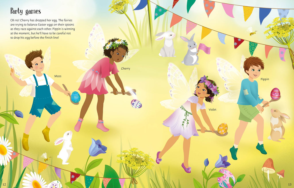 Sticker Dolly Dressing Easter Party – Carte cu stickere pentru copii 5+ ani, Usborne