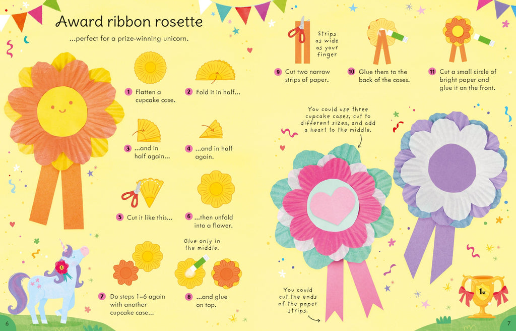 Unicorn things to make and do – Carte de activități pentru copii 3+ ani, Usborne