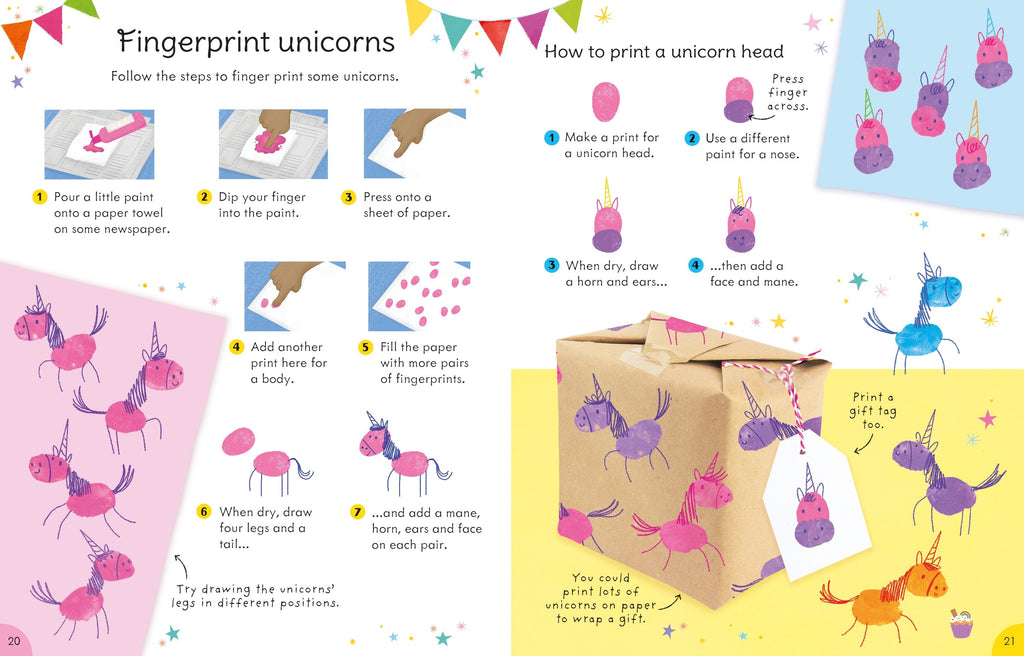 Unicorn things to make and do – Carte de activități pentru copii 3+ ani, Usborne