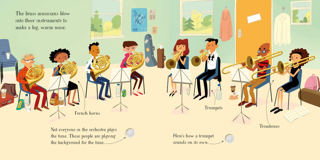 The Orchestra – Carte muzicală pentru copii 3+ ani, Usborne