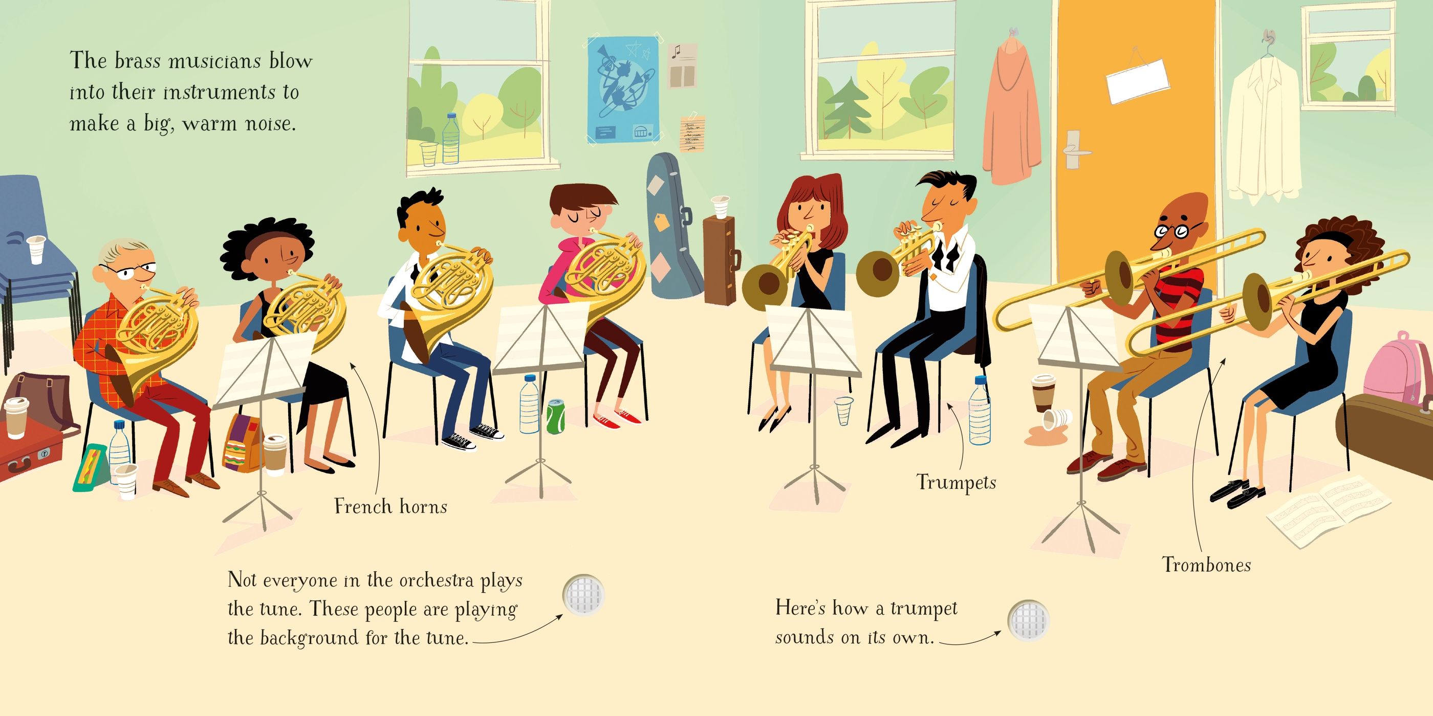 The Orchestra – Carte muzicală pentru copii 3+ ani, Usborne