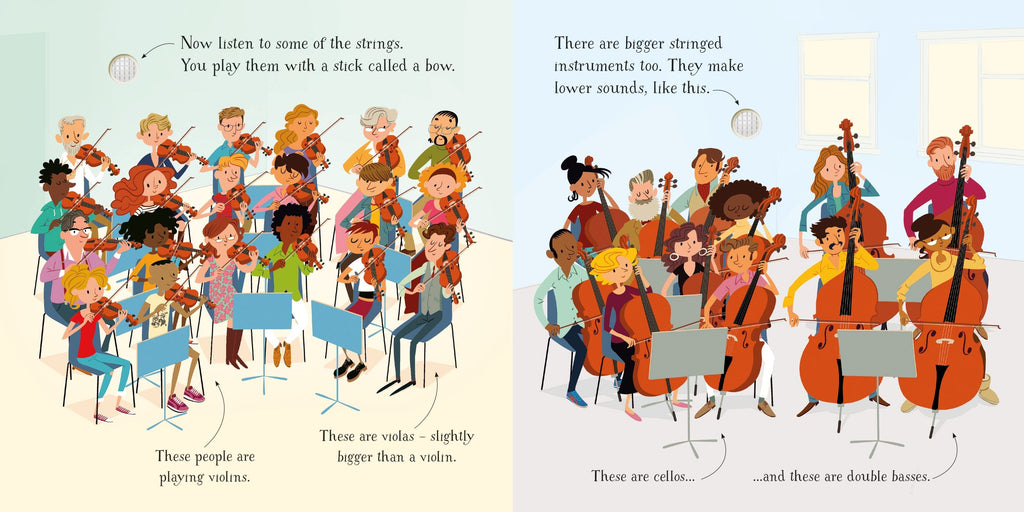 The Orchestra – Carte muzicală pentru copii 3+ ani, Usborne