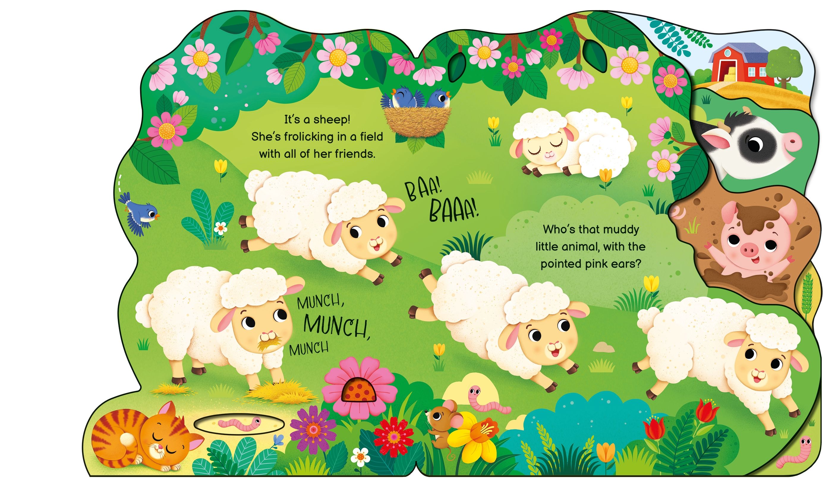 Who's on the Farm Today? – Carte interactivă pentru copii 12+ luni, Usborne