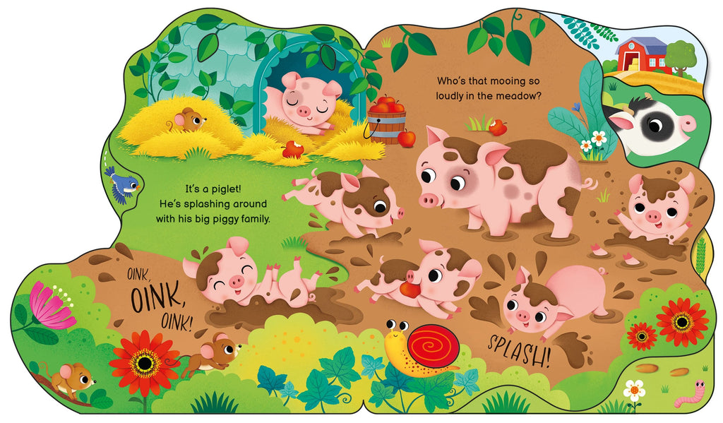 Who's on the Farm Today? – Carte interactivă pentru copii 12+ luni, Usborne