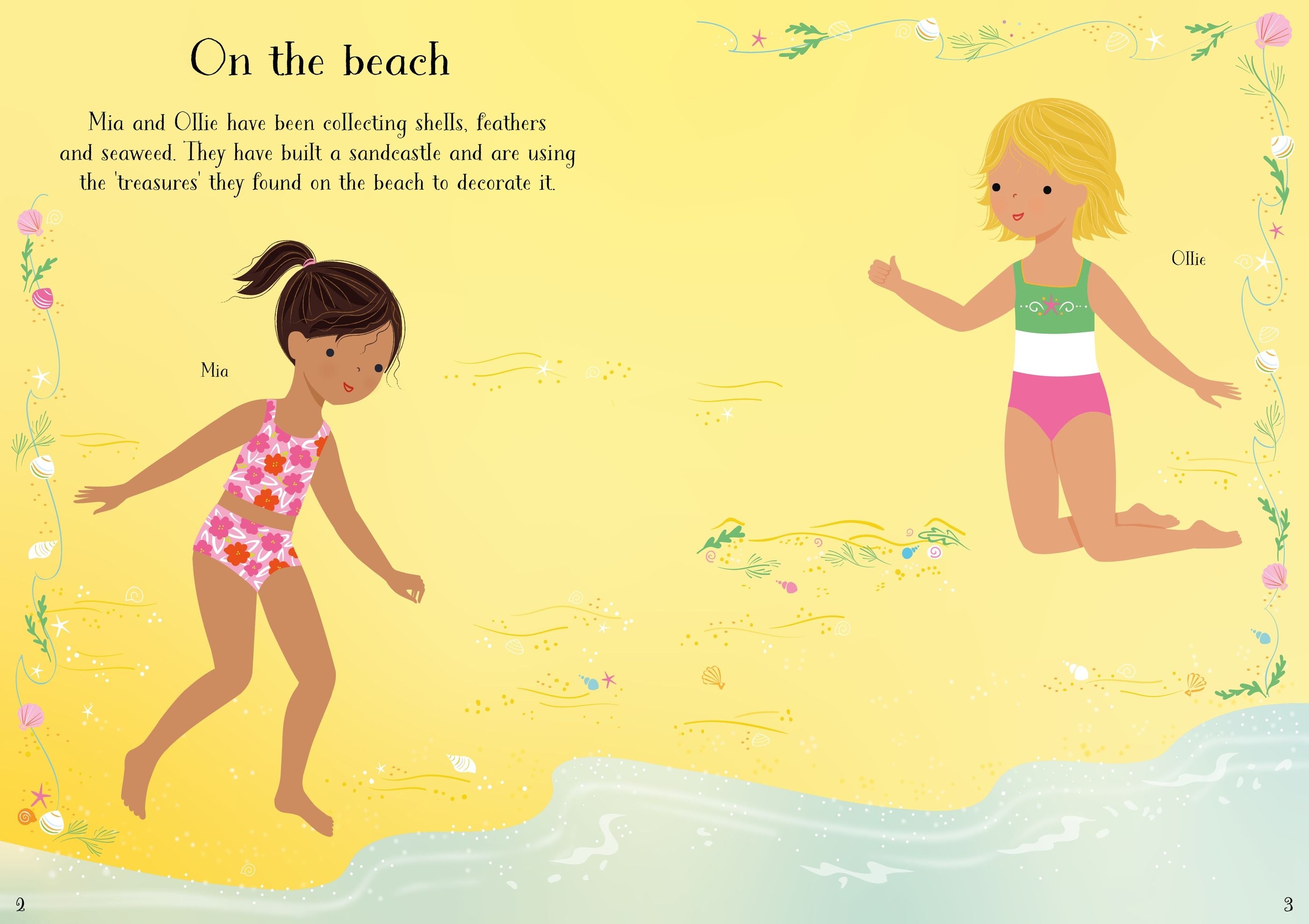 Little Sticker Dolly Dressing Summer Fun – Carte cu stickere pentru copii 4+ ani, Usborne