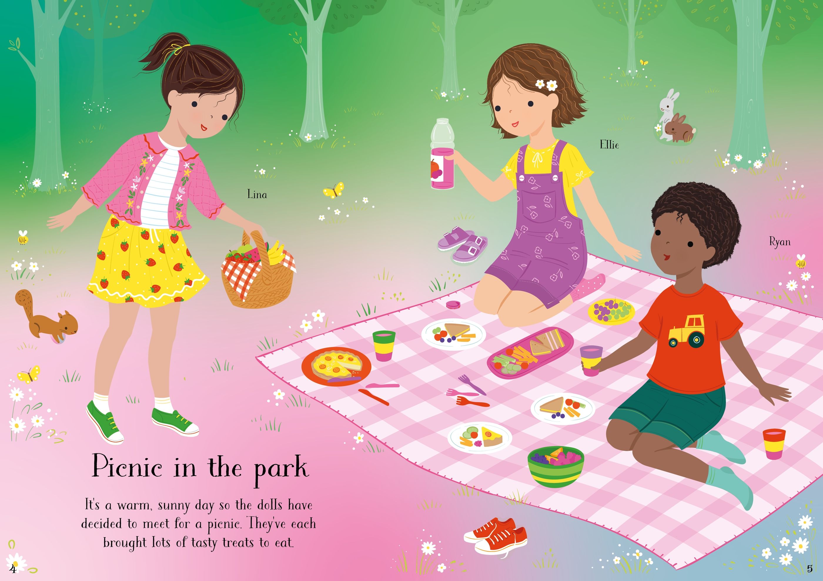 Little Sticker Dolly Dressing Summer Fun – Carte cu stickere pentru copii 4+ ani, Usborne