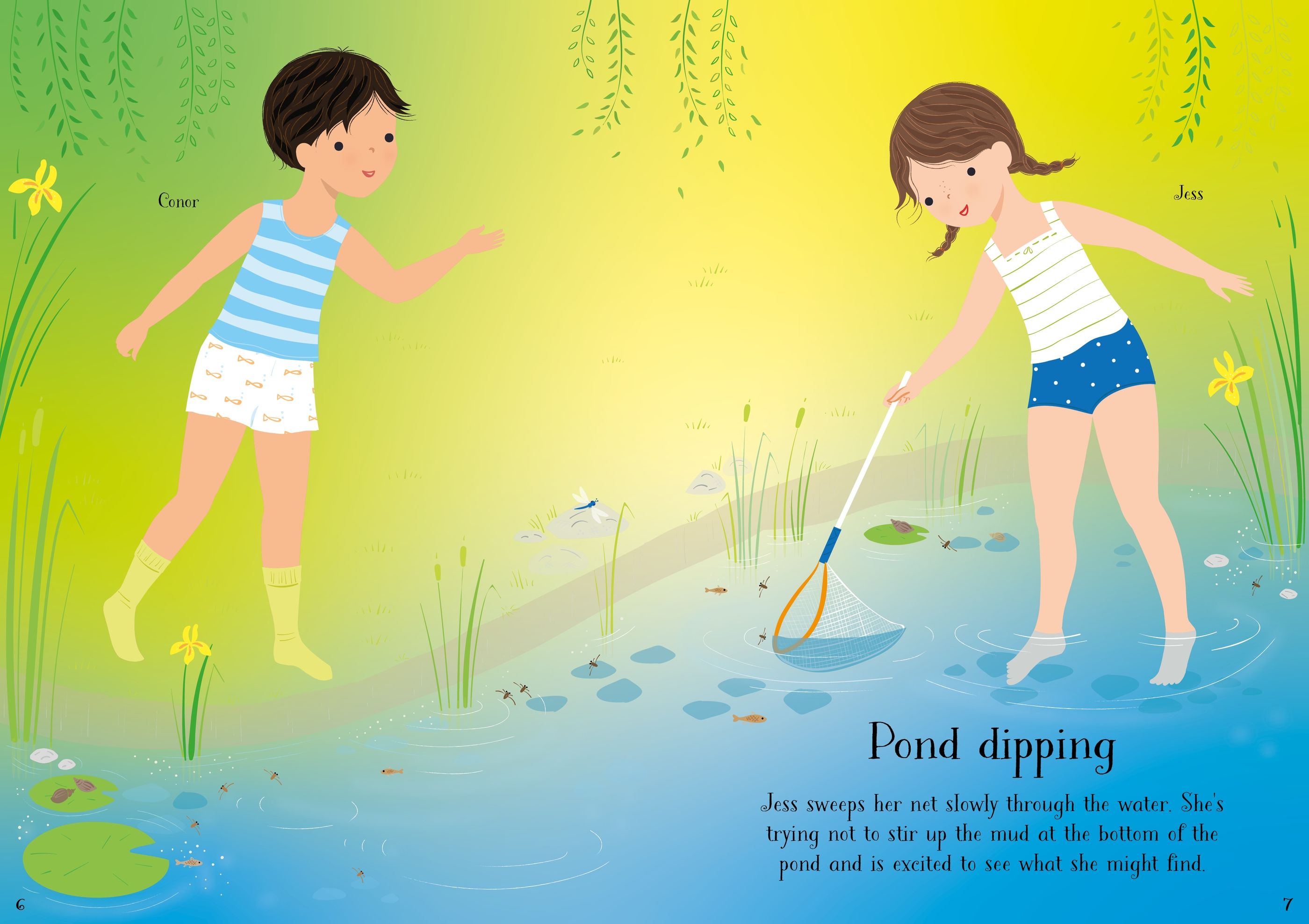 Little Sticker Dolly Dressing Summer Fun – Carte cu stickere pentru copii 4+ ani, Usborne