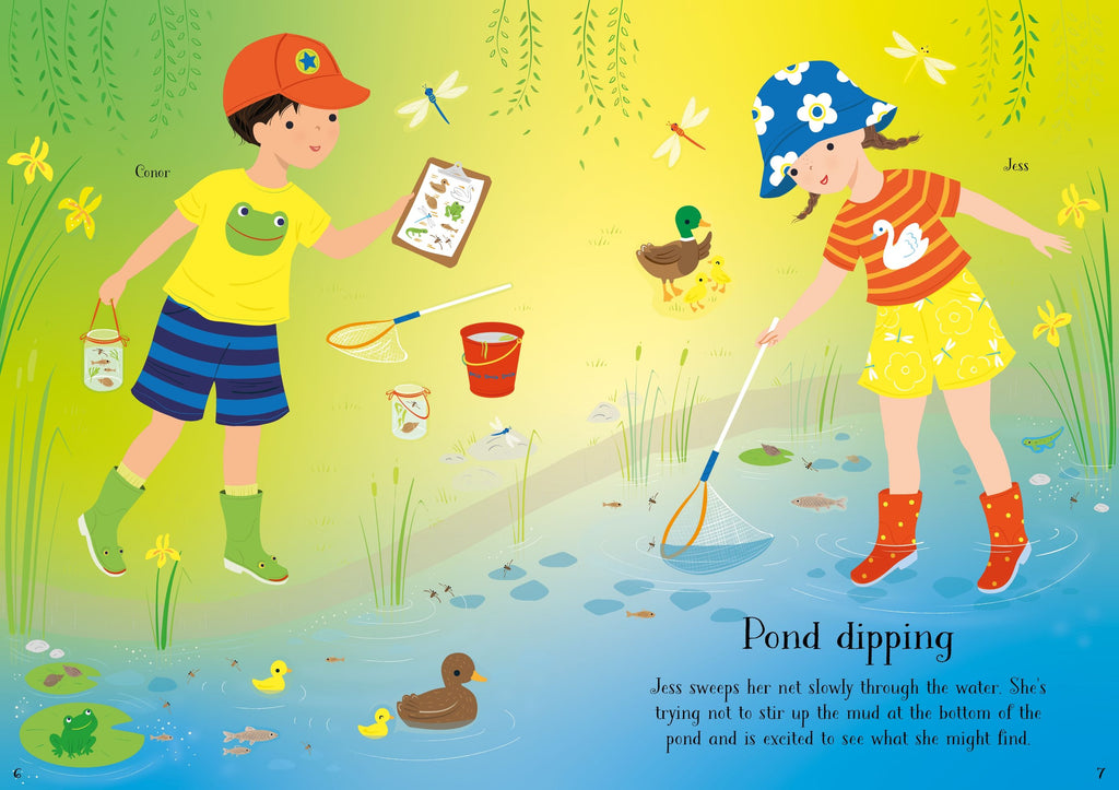 Little Sticker Dolly Dressing Summer Fun – Carte cu stickere pentru copii 4+ ani, Usborne