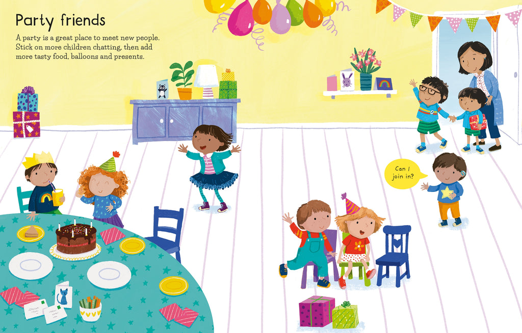 Detaliu din cartea „First Sticker Book First Experiences”, Usborne – imaginea 2