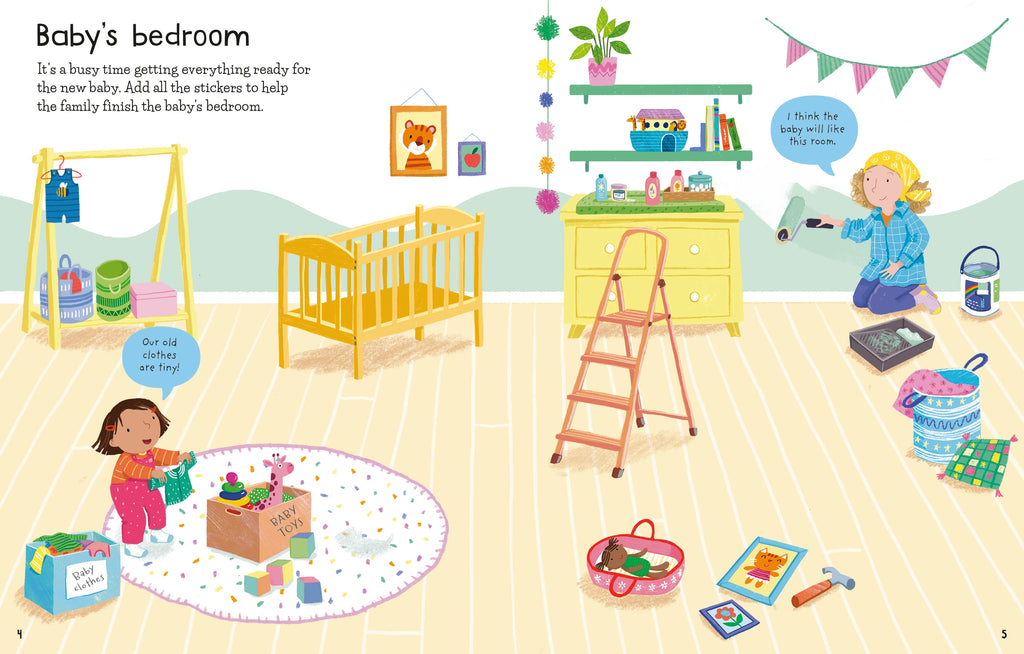 Detaliu din cartea „First Sticker Book First Experiences”, Usborne – imaginea 6