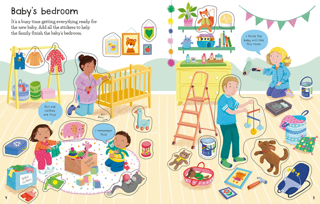 Detaliu din cartea „First Sticker Book First Experiences”, Usborne – imaginea 7