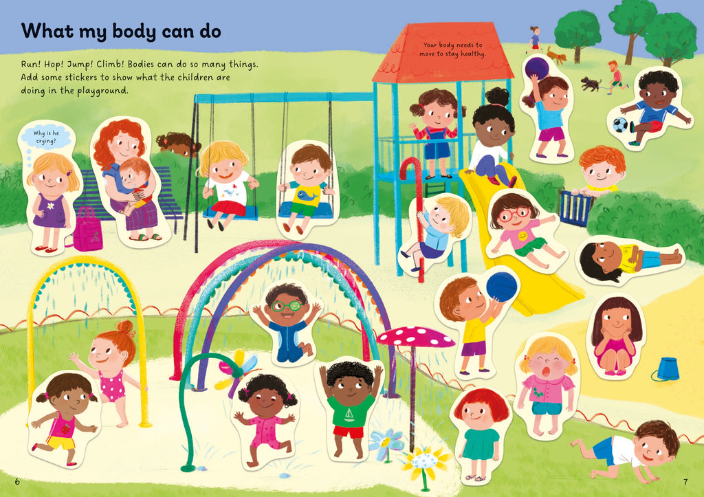 Detaliu din cartea „Little First Stickers My Body”, Usborne – imaginea 5