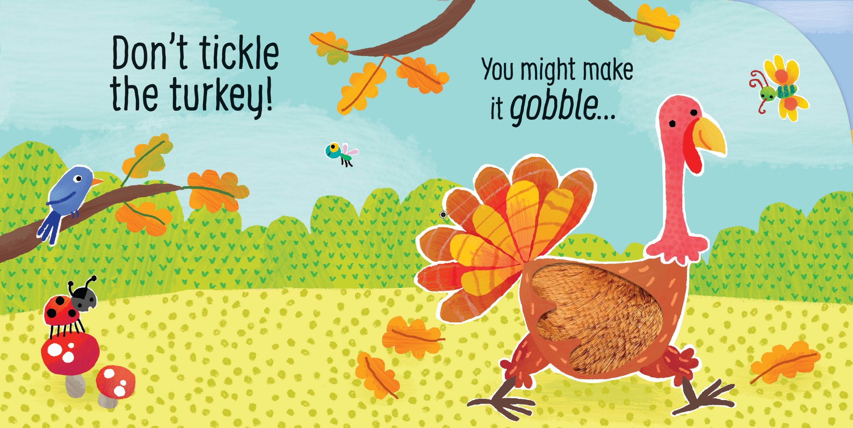 Don't Tickle the Turkey! – Carte cu sunete pentru copii 6+ luni, Usborne