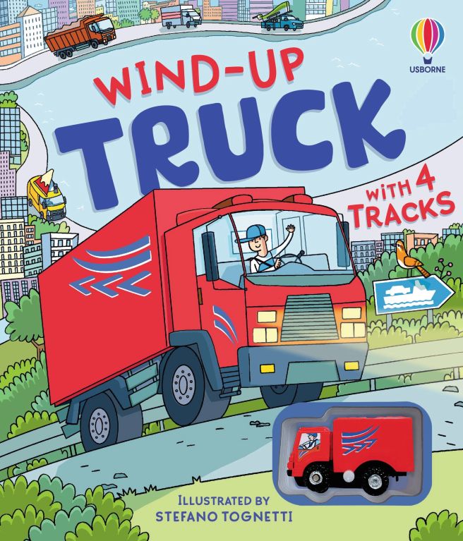 Wind-up Truck – coperta cărții Usborne pentru copii 3+ ani