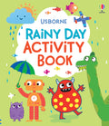 Coperta cărții „Rainy Day Activity Book” – carte cu activități Usborne pentru copii 4+ ani
