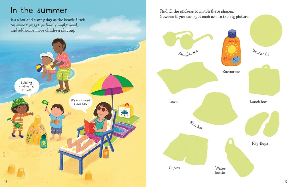 Detaliu din cartea „First Sticker Book Getting Dressed”, Usborne – imaginea 5