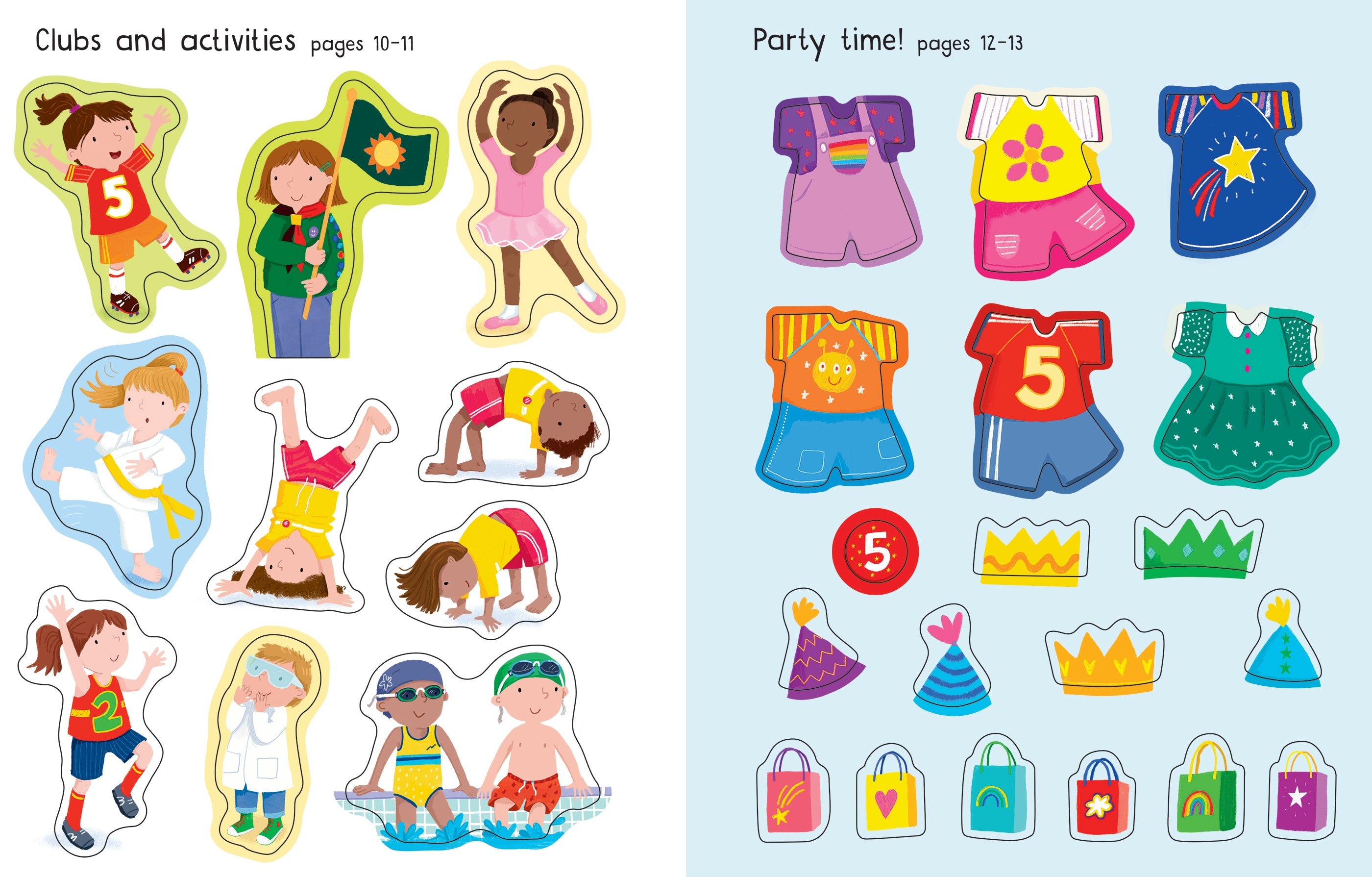 Detaliu din cartea „First Sticker Book Getting Dressed”, Usborne – imaginea 7