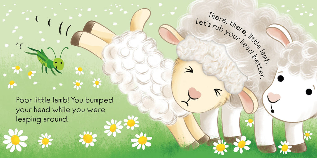 There There Little Lamb – Carte senzorială cu texturi pentru copii 6+ luni, Usborne