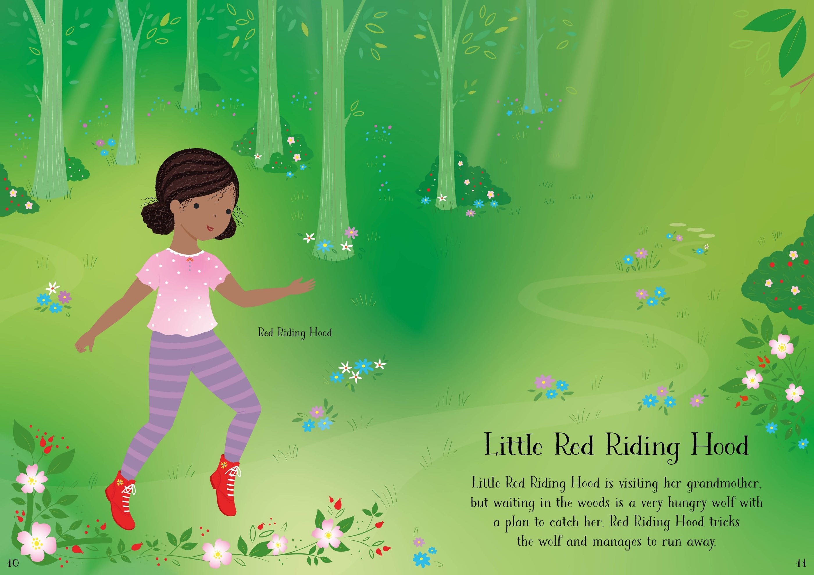 Detaliu din cartea „Little Sticker Dolly Dressing Fairy Tales”, Usborne – imaginea 3