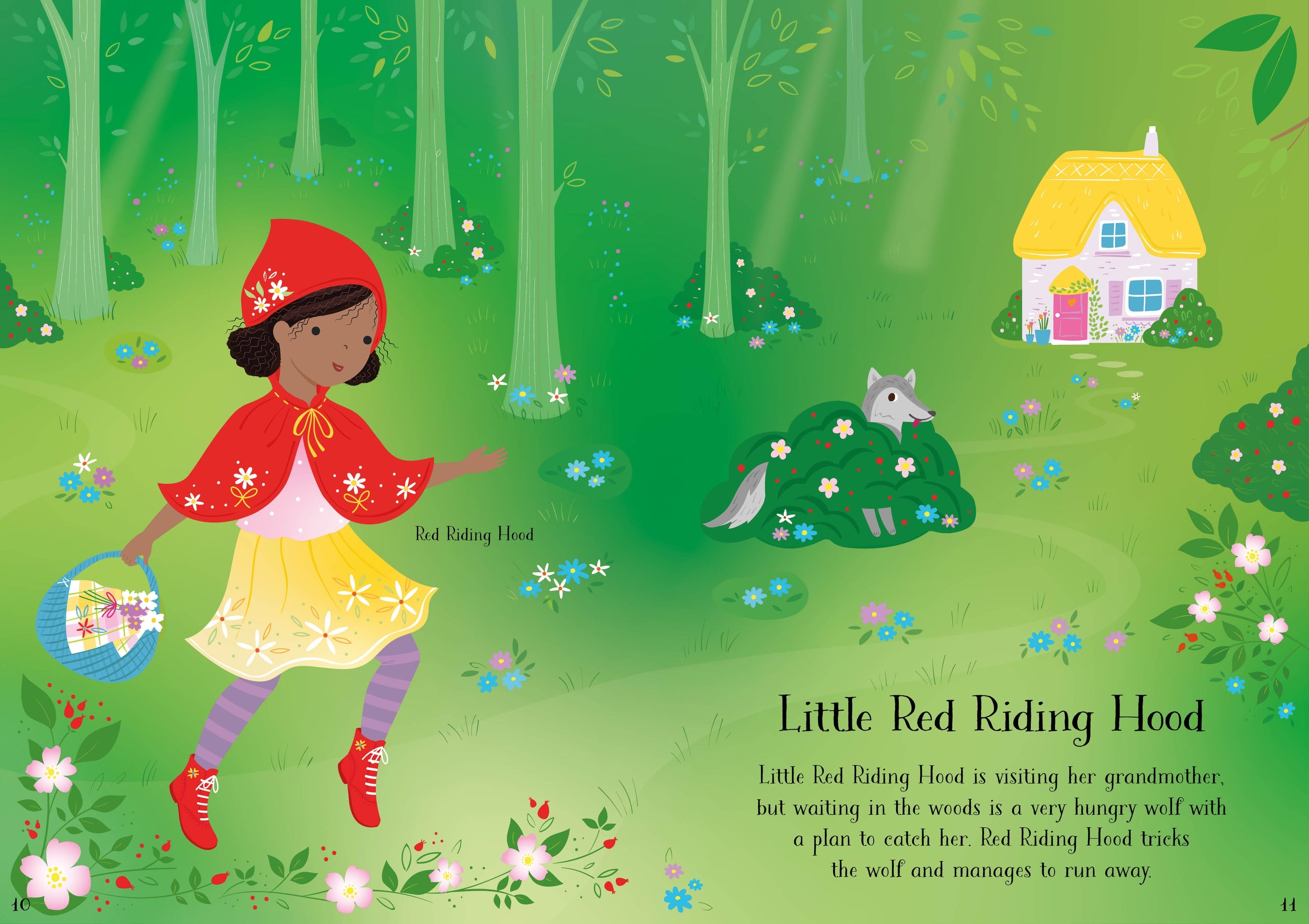Detaliu din cartea „Little Sticker Dolly Dressing Fairy Tales”, Usborne – imaginea 4