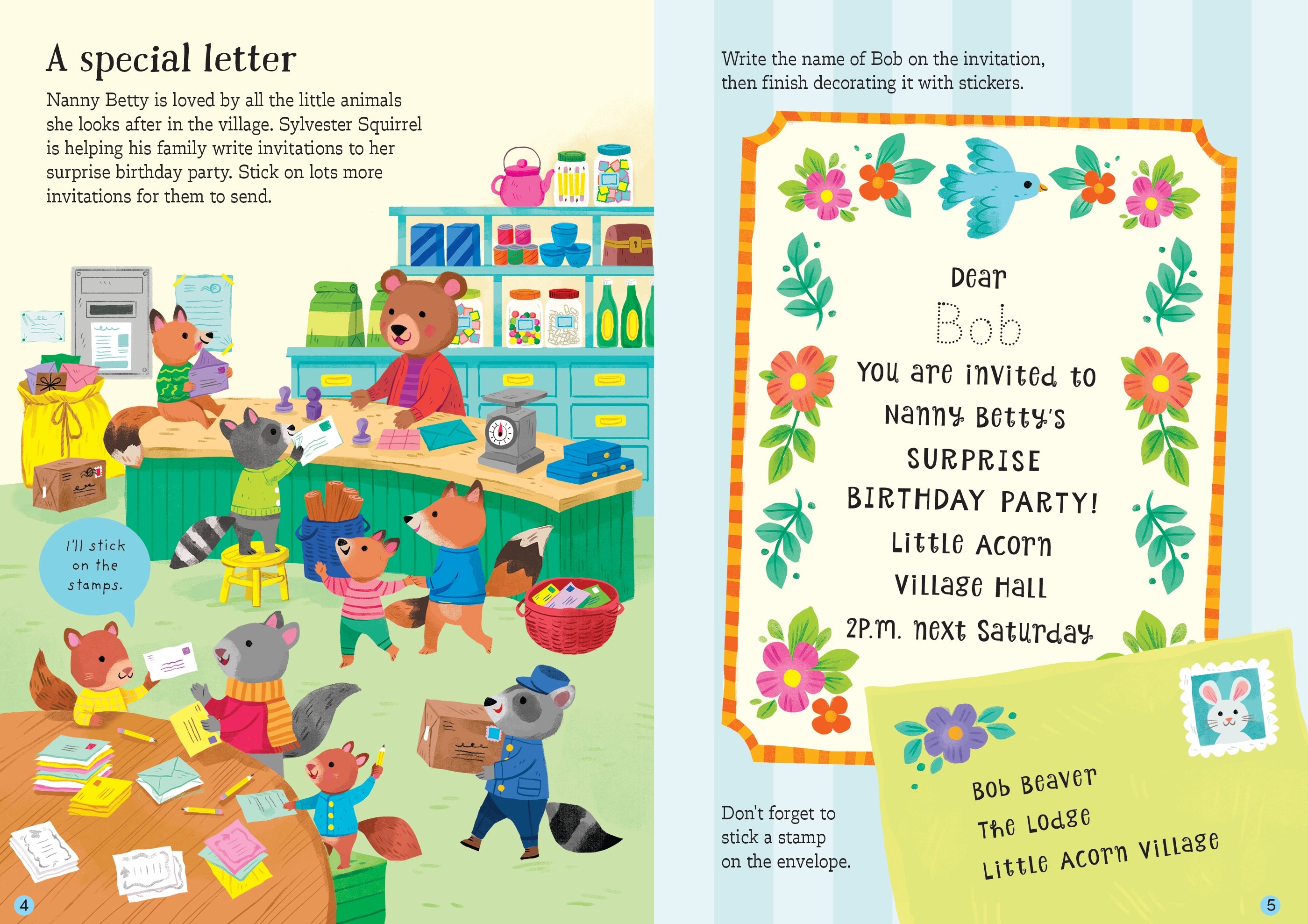 Detaliu din cartea „Little First Stickers Love and Friendship”, Usborne – imaginea 3