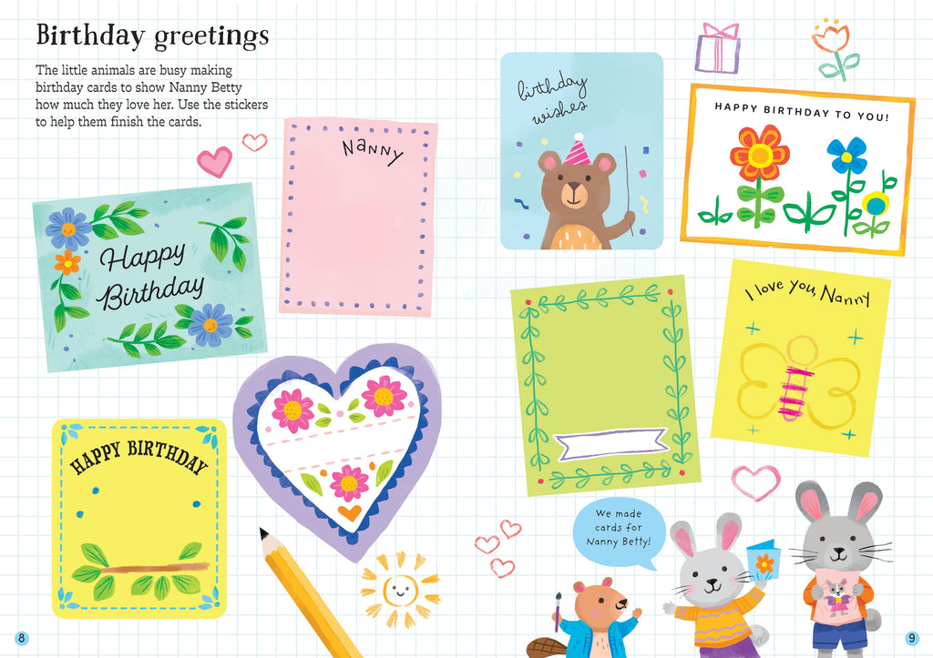 Detaliu din cartea „Little First Stickers Love and Friendship”, Usborne – imaginea 4