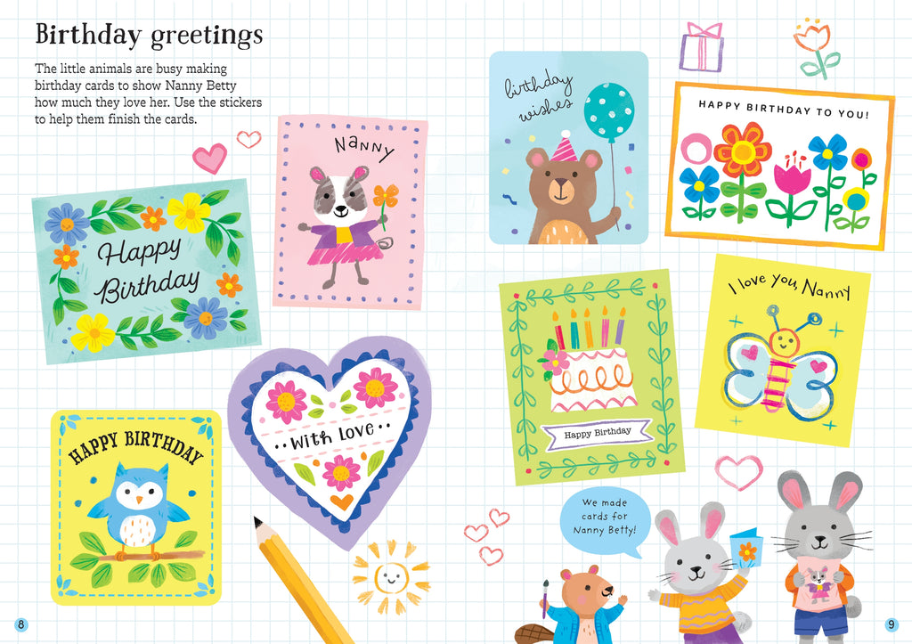 Detaliu din cartea „Little First Stickers Love and Friendship”, Usborne – imaginea 5