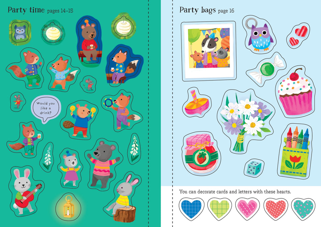 Detaliu din cartea „Little First Stickers Love and Friendship”, Usborne – imaginea 6