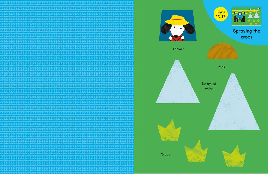 Cut and Stick Farm – Carte de decupat și lipit pentru copii 3+ ani, Usborne